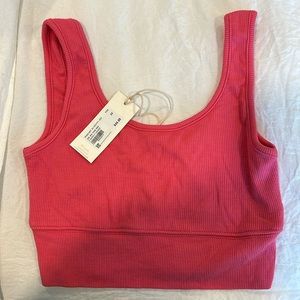 Z Supply “Z lounge” Zoe ribbed tank bra. Pink. Size xl. Brand new